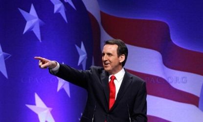 Former Minnesota Gov. Tim Pawlenty combines working-class appeal with the "party's plutocratic platform," says Jonathan Chait in The New Republic.