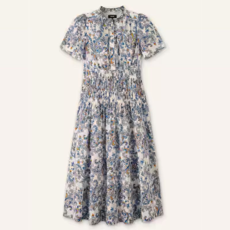 floral printed shirt dress