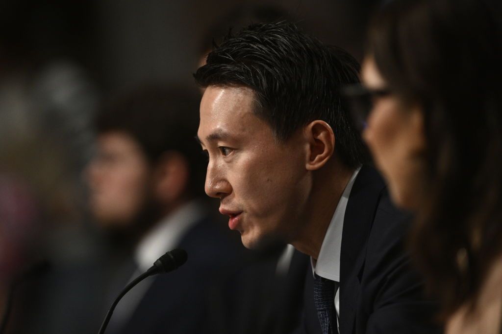 Shou Zi Chew, CEO of TikTok, testifies during the US Senate Judiciary Committee hearing, &quot;Big Tech and the Online Child Sexual Exploitation Crisis,&quot; in Washington, DC, on January 31, 2024