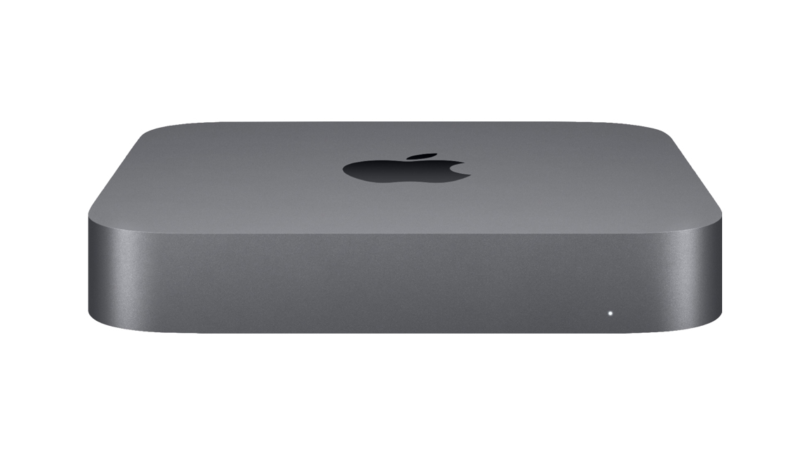 Apple Mac mini (2020) against a white background