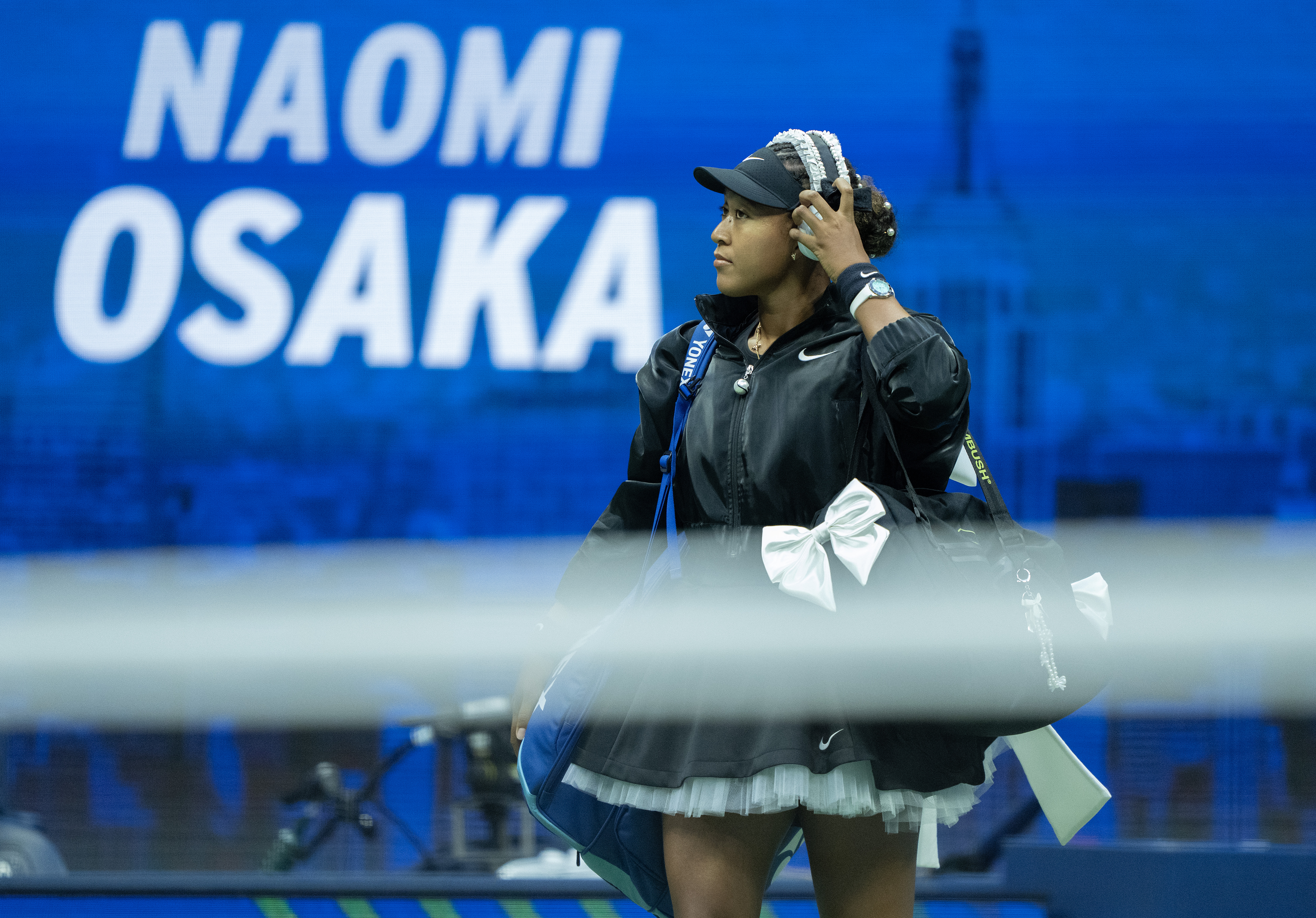 Naomi Osaka at the 2024 Us open in custom Nike