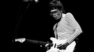 Elliot Easton on stage with The Cars