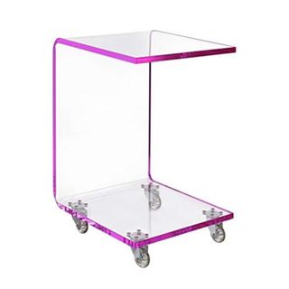 Pink acrylic cart