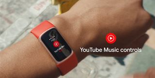 The Fitbit Charge 6 lets users control their YouTube Music tracks.