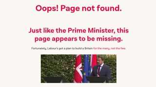 Labour 404 page