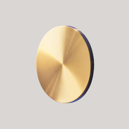 Larger Helios Rechargeable Wall Light in Brushed Gold Aluminium