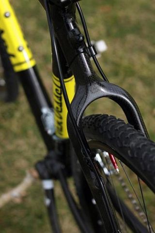 The carbon seatstays offer additional comfort and great mud clearance