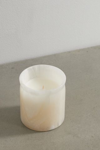 Soho Home Bianco Bergamot & Mandarin Zest Candle, 750g on a light gray background