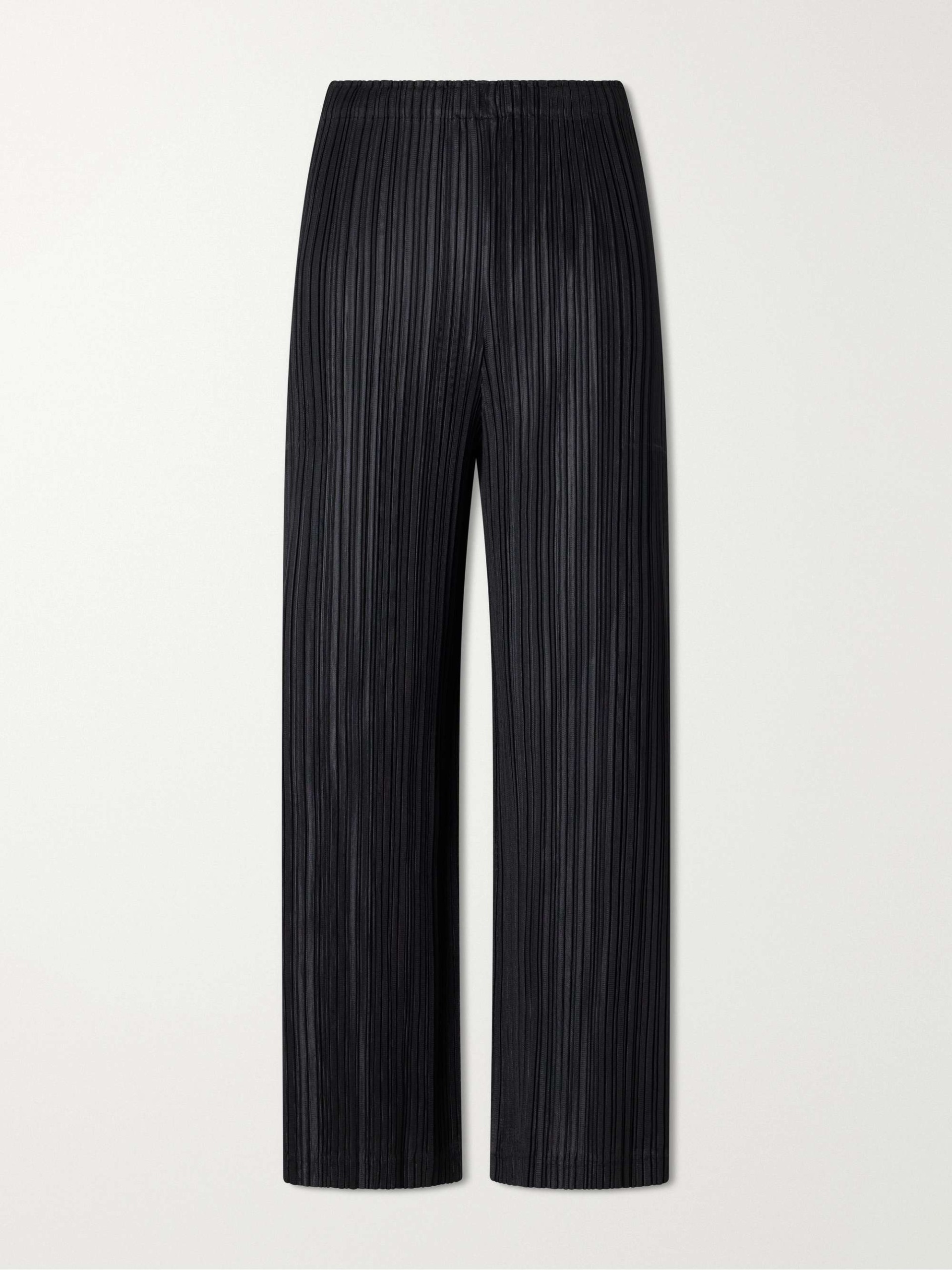 July Pliss&amp;eacute; Wide-Leg Pants