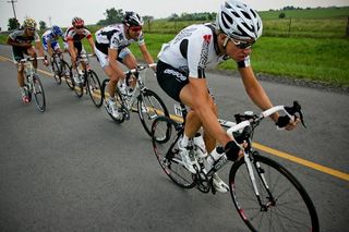 Jeff Louder (BMC) driving the pace on the front of the break.