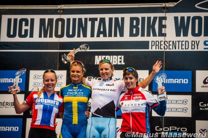 The Women's podium