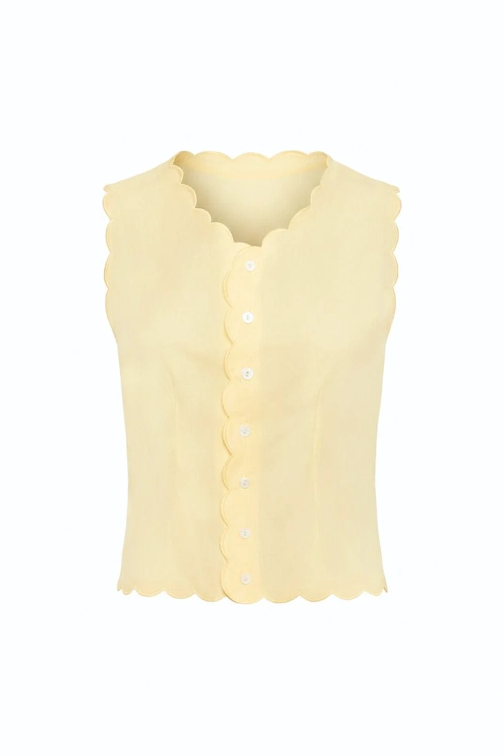 Montce, Sunshine Scalloped Vest