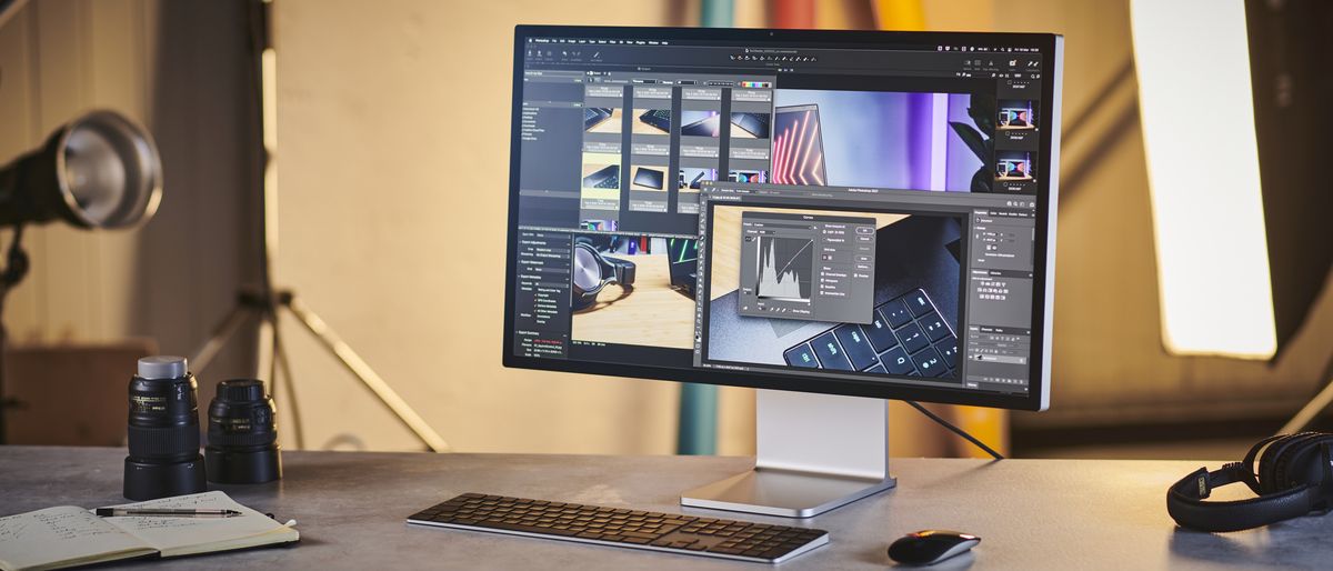 Studio Display in a photo studio