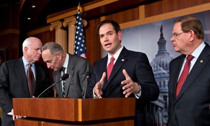The initial introduction of the "Gang of Eight," on Jan. 28.
