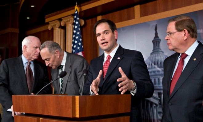 The initial introduction of the &amp;quot;Gang of Eight,&amp;quot; on Jan. 28.