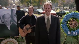 Will Ferrell sings at Blue's funeral in Old School.