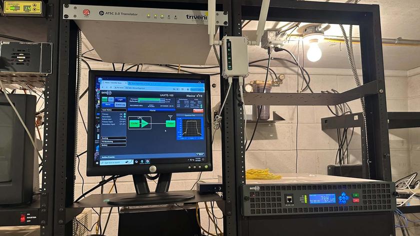 Triveni&#039;s ATSC 3.0 gear at OCT translator in Strong City, Okla. 