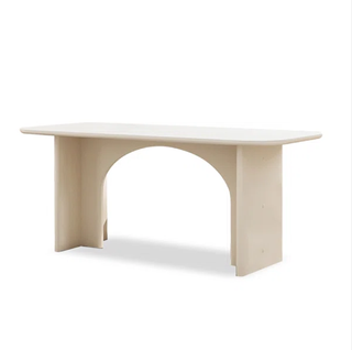 Statement arched dining table.
