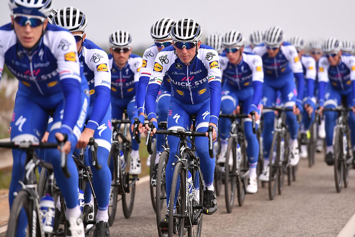 The 2017 Quick-Step Floors team trains in Calpe
