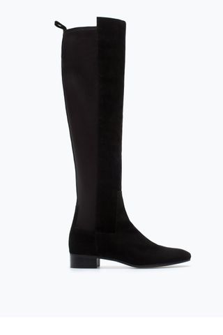 Zara Black Knee Boot, £99.99