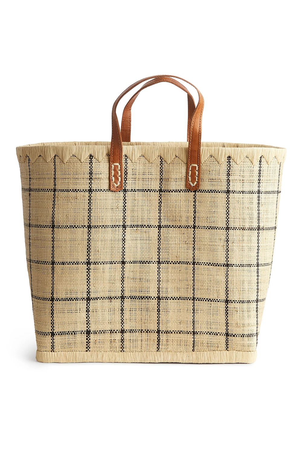 Afroart Large Raffia Bag - beach bags