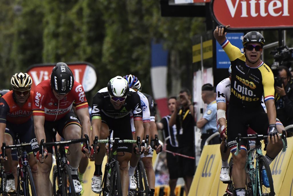 Dylan Groenewegen wins the final stage of the Tour de France.