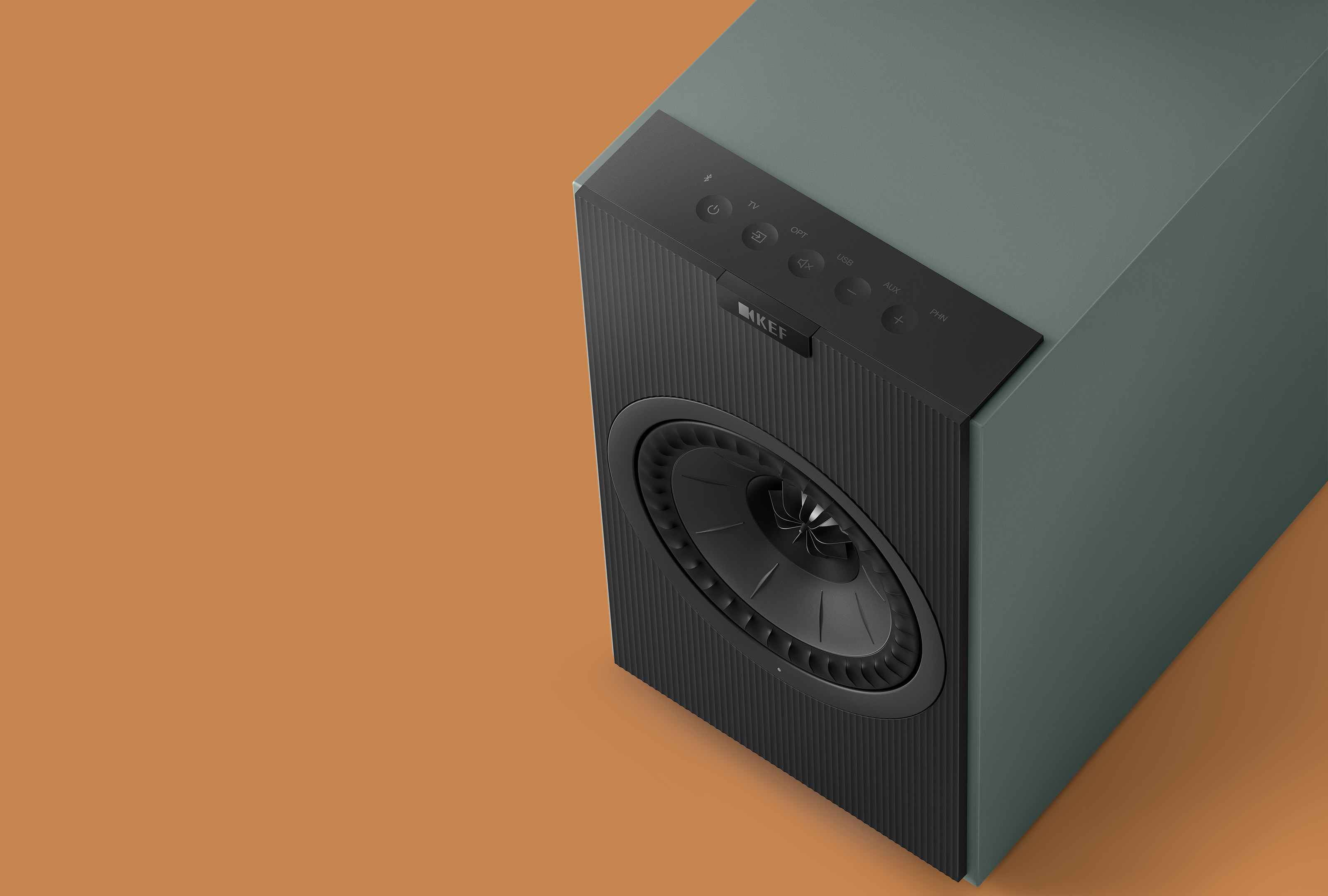 KEF Coda W in Moss Green