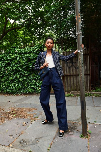 Jeans, Denim, Clothing, Street fashion, Botany, Fashion, Outerwear, Tree, Textile, Jacket,