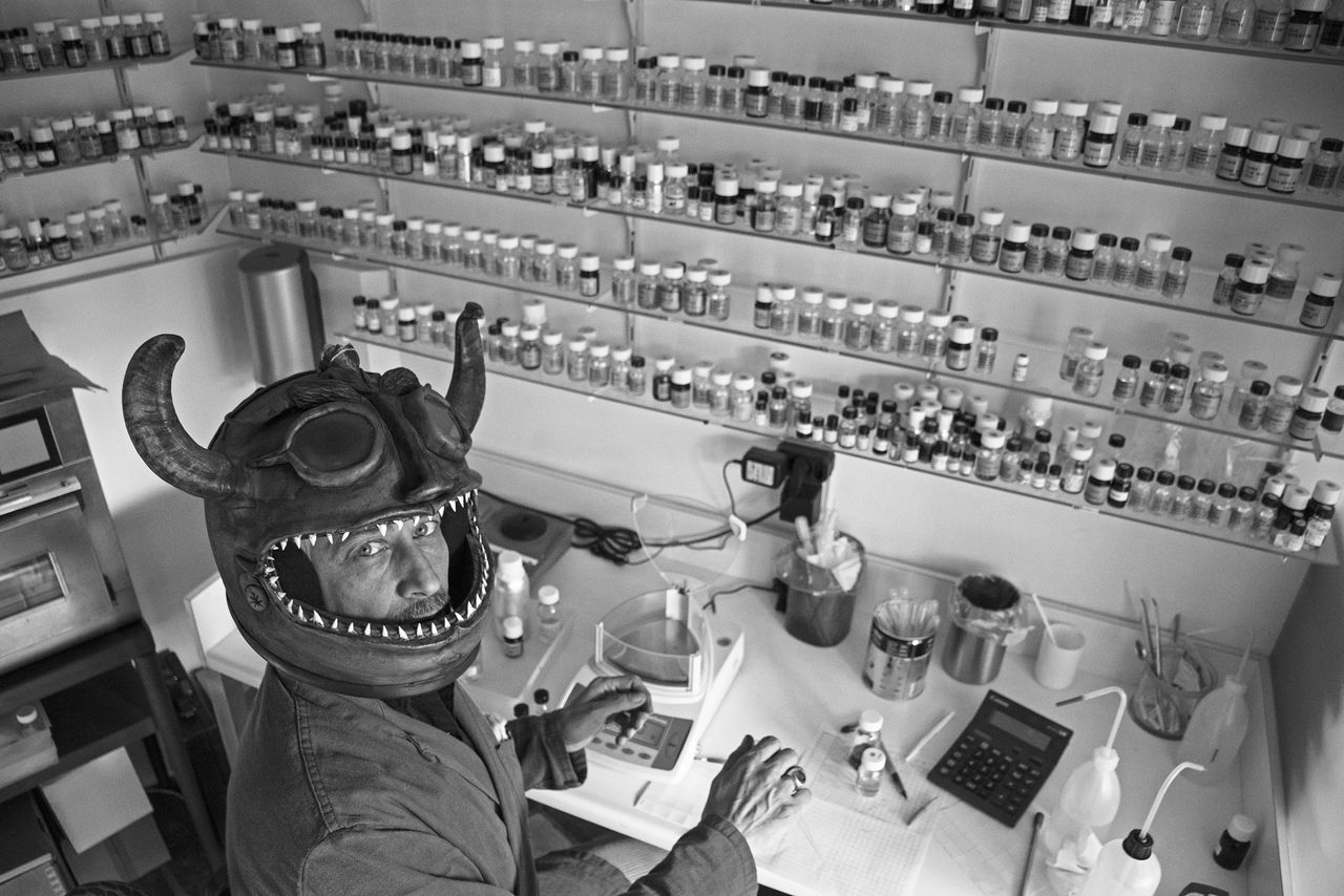 Alessandro Gualtieri in his Amsterdam studio