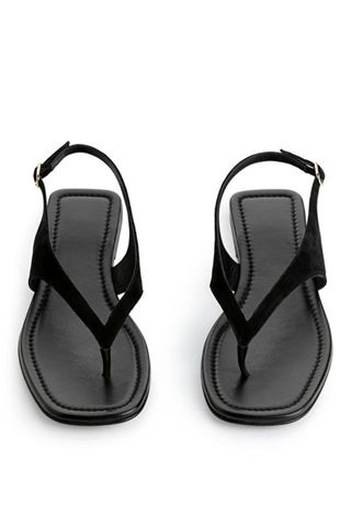 Suede Thong Sandals