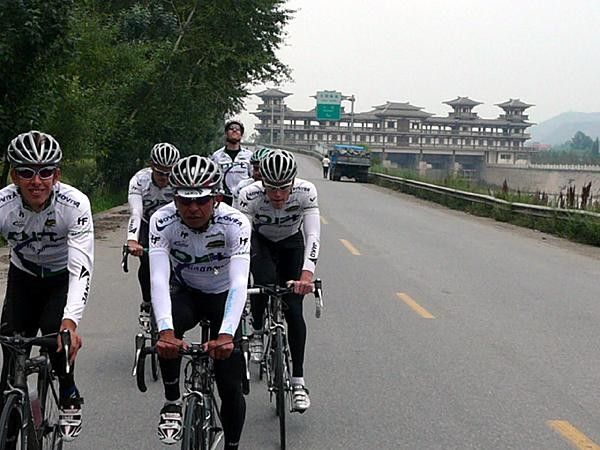Out training with the gang.