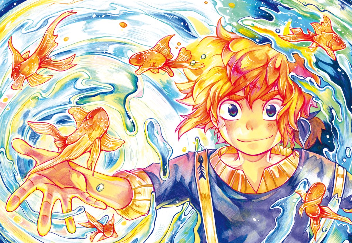 This fisher-boy character is the star of Nana Yaa's very own manga