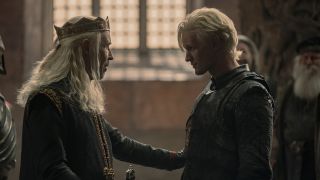 Viserys welcoming Daemon home in House of the Dragon