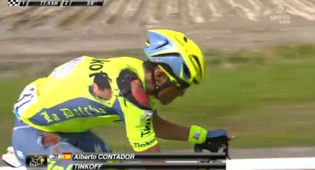 Contador relieved to have avoided serious injury in Tour de France ...