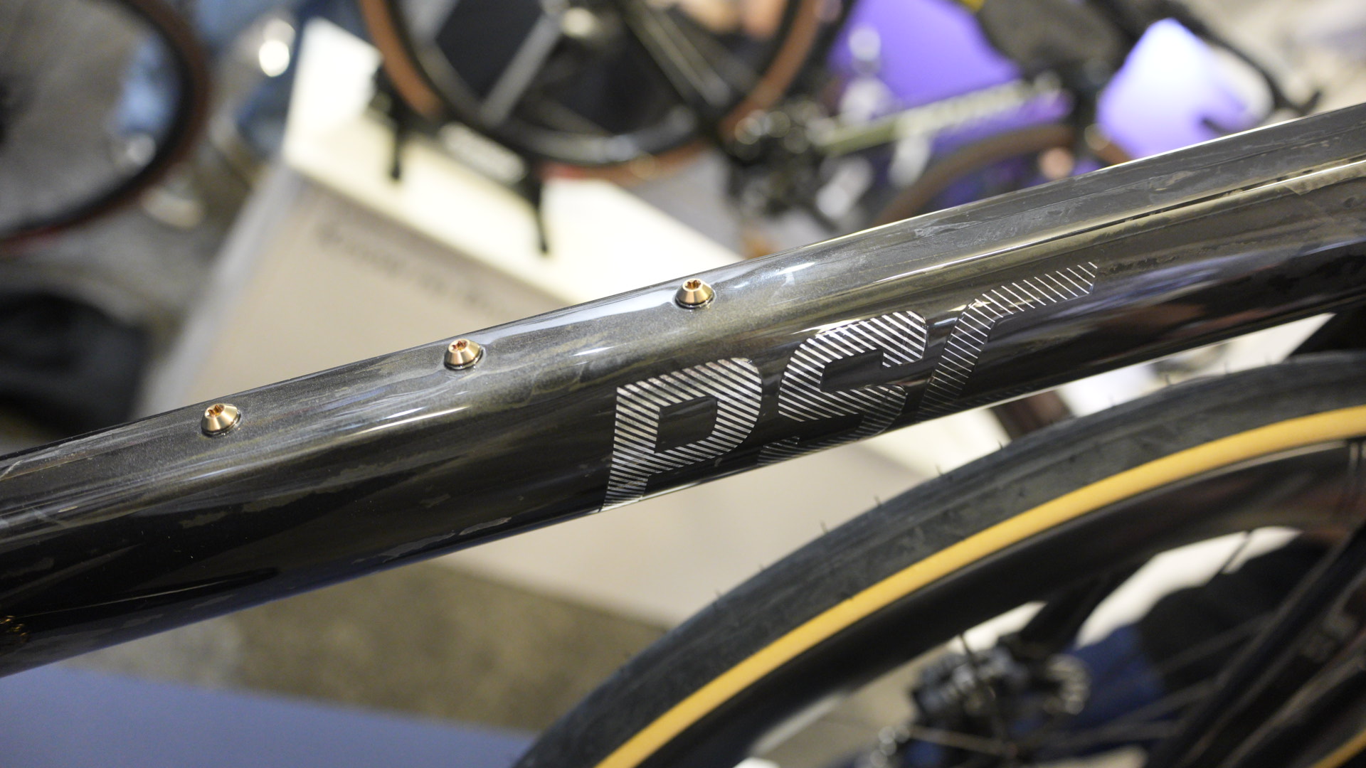 close up details of expensive bikes