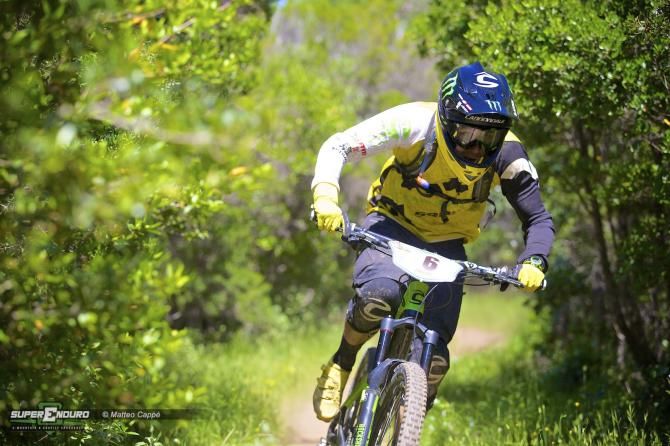 Cannondale is always well represented by riders like Jerome Clementz at enduros in Finale Ligure