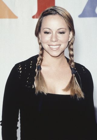 Mariah Carey with plaits as part of an embarrassing hair trends from the '90s round-up