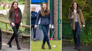 Kate Middleton wearing Barbour