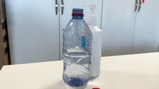 Water bottle and hand wash