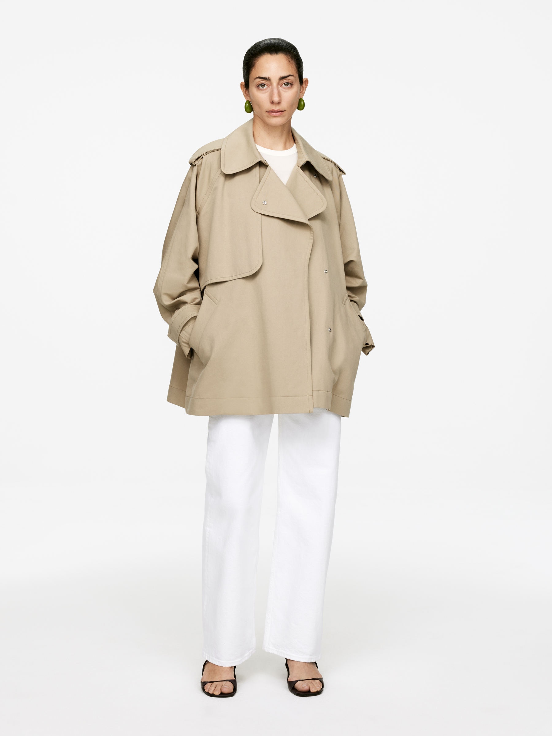 Short Trench Coat – Beige – Women – Arket Gb