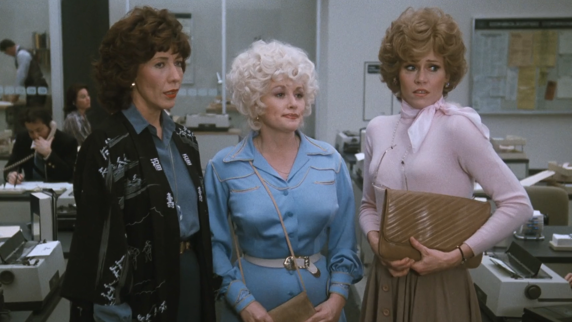 Lily Tomlin, Dolly Parton, Jane Fonda in 9 to 5