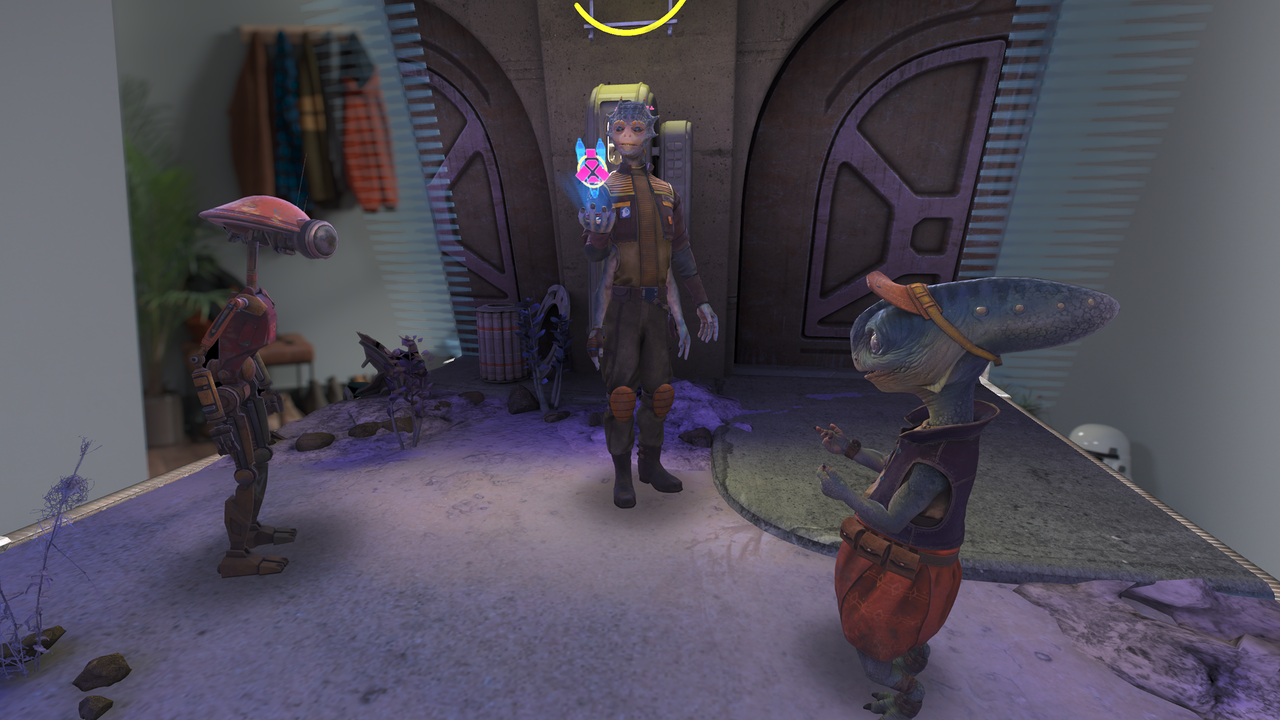A scene from Star Wars: Beyond Victory - A Mixed Reality Playset