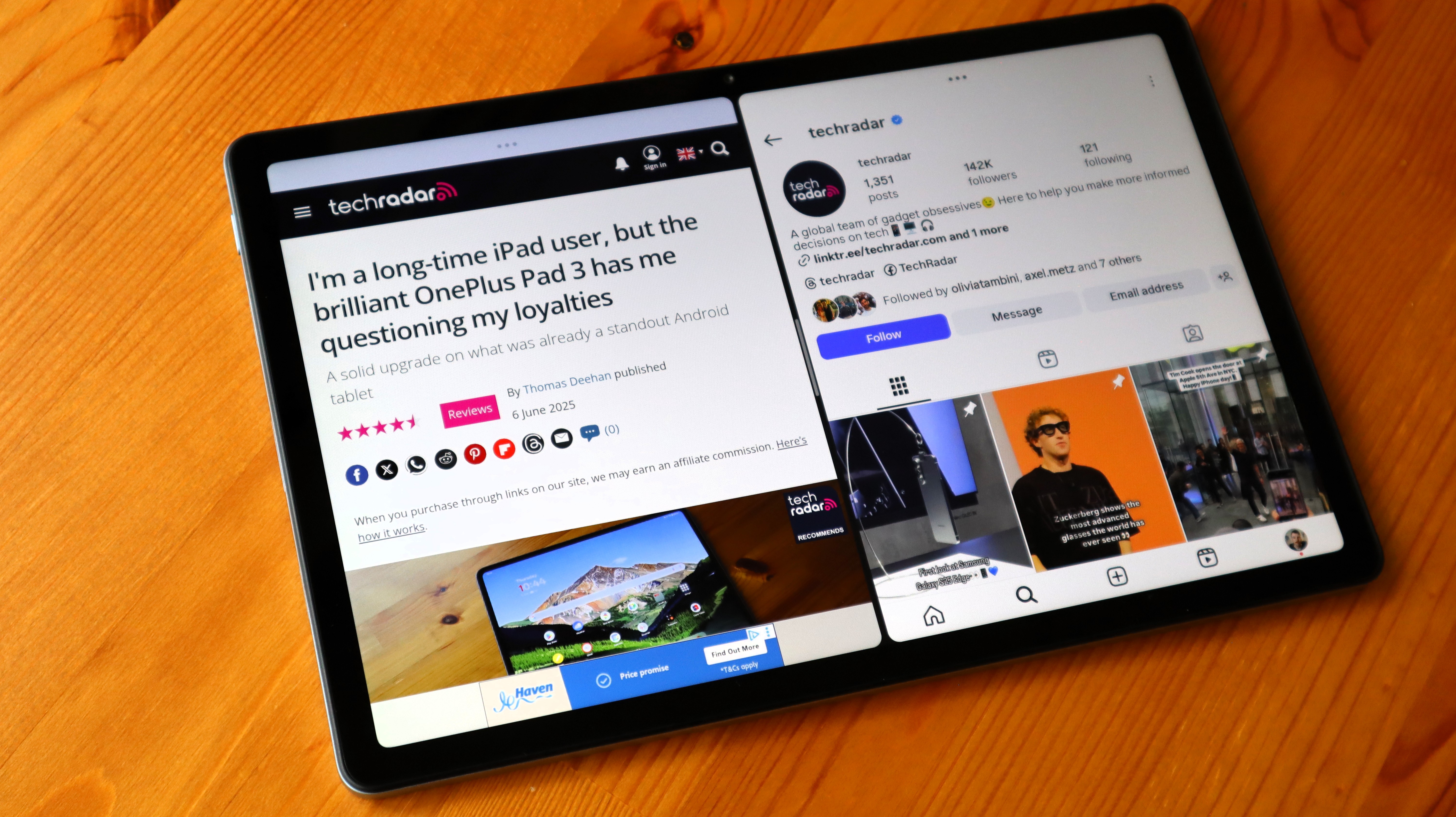 OnePlus Pad Lite product shots