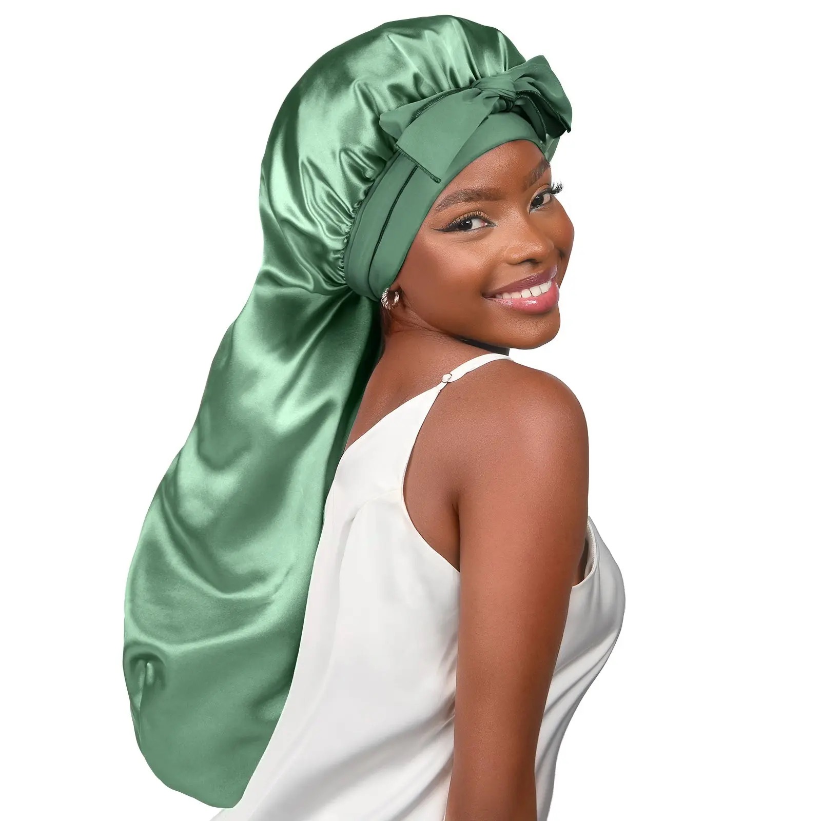 silk hair bonnet