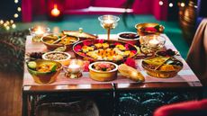 a table set for diwali with IKEA products