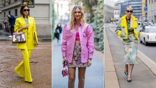 Street style images showing what trousers to wear to Rome