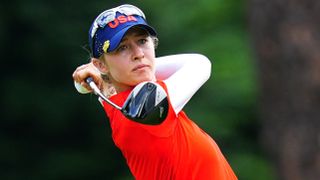 Nelly Korda en route to winning the gold medal at the Olympic Games