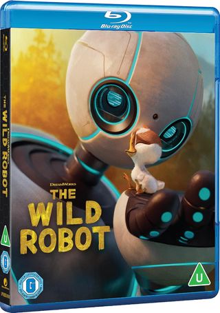 The Blu-ray cover of The Wild Robot.