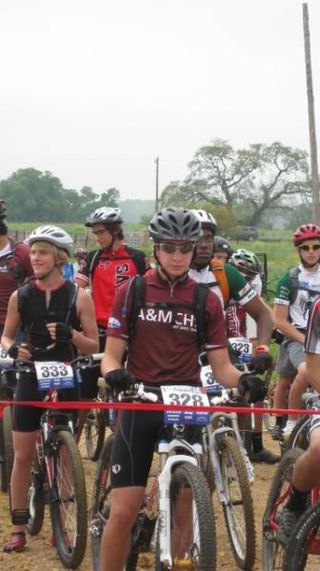 Boone Flynn looks relaxed on the start line