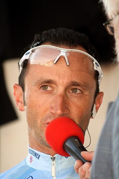Davide Rebellin (Gerolsteiner) at the pre-race interview.